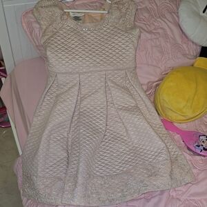 Bonnie Jean Pink Quilted Formal Dress